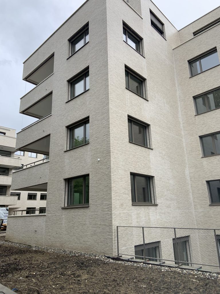 Revêtement briquette — Immeuble de logements